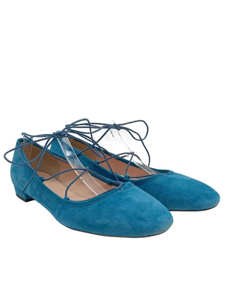J.Crew Ballerinas Leder Damen Blau Größe 41 Klassisch Casual Streetwear - Bild 1 von 3