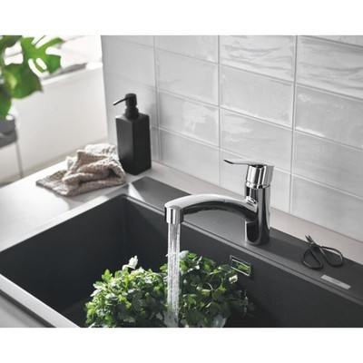Grohe QuickFix Start Küchenarmatur 30531001 chrom,  mit herausziehbarer