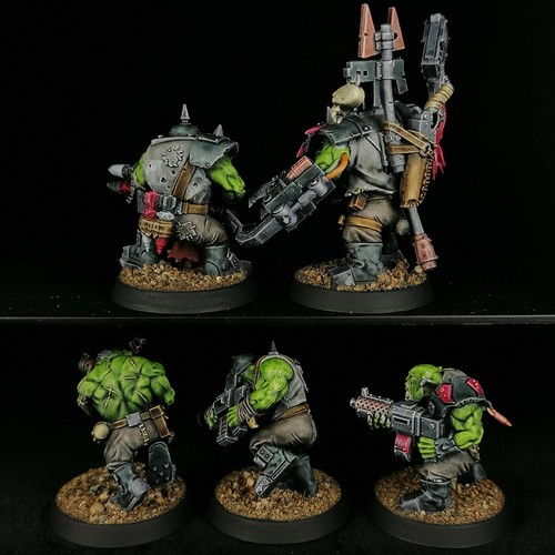 Pro-painted, Warhammer 40k, Squad Of 10 Ork Boyz, Power Klaw, Rokkit Launcher - Picture 13 of 17