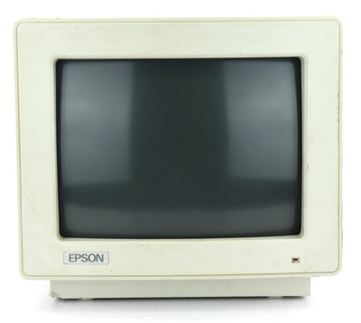 Vintage 13'' Epson MCM-4035N-E Computer Monitor - Manufactured 1989 - Working!