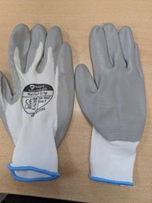 Polyco 102-MAT Matrix F Grip Mechanical Hazard Gloves,  Size 7Grey/White   12PK