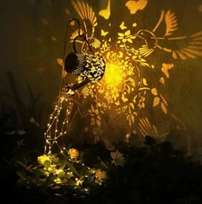 Solar Watering Can Light, Garden Decor Lantern,  Led String Lights, Waterproof