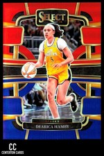 2024 Panini Select WNBA #77 Dearica Hamby Prizms Red and Blue #/399 Sparks