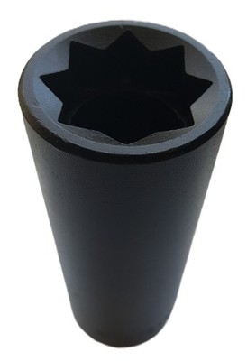 White USA Lineman socket 1/2'' drive 1'', 8 point impact socket, 3-1/2'' Long New