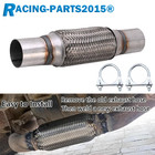 FLEXI PIPE FOR VAUXHALL CORSA D E EXHAUST FLEXIBLE REPAIR TUBE JOIN CONNECTOR