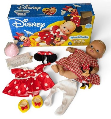 Vintage 2003 Disney Minnie Mouse Water Babies Snugglers Baby Doll Playmates