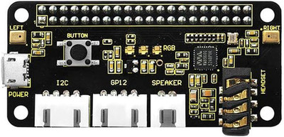 Respeaker 2-Mic Pi HAT V1.0 for Raspberry Pi 4/4B, Raspberry Pi 3 3B+/2 2B