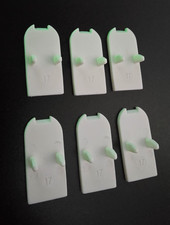 MILA ProSecure Flush Door Hinge Cover Cap Set White (6 Caps)