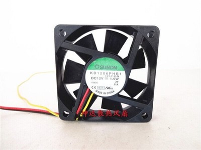 1 pc. KD1206PHB1 6015 12V 1.9W 6CM server chassis fan *mq