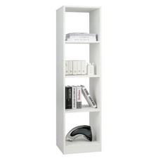 5-Tier Bookshelf Corner Bookcase Storage Display Organizer w/ 4 Cubes
