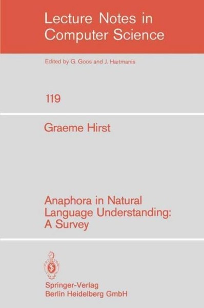 Anaphora In Natural Language Understanding G. Hirst-image