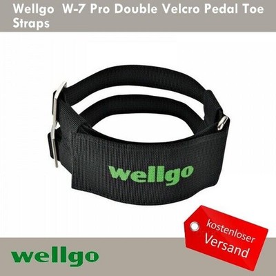 Wellgo W7 W-7 Pro Grip Bike Double Power Fahrrad Pedale Straps Schwarz