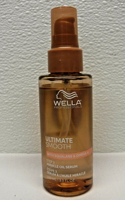 Wella Ultimate Smooth Miracle Oil Serum Leave-in Frizz Control & more 3.3 fl oz