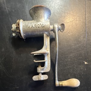 Wards Hand -Crank Meat Grinder Vintage (1) used  