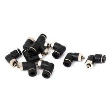 6mm to M5 L Shape Push in Pneumatic Quick Connect Tube Fitting Coupler 10pcs