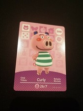 CURLY ANIMAL CROSSING AMIIBO SERIES 3 CARD #288 TRACKED AU POST geniuine