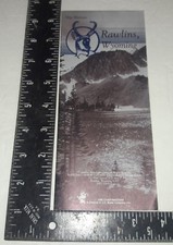 1985 Rawlins WY Wyoming Travel Brochure Booklet Map vtg G