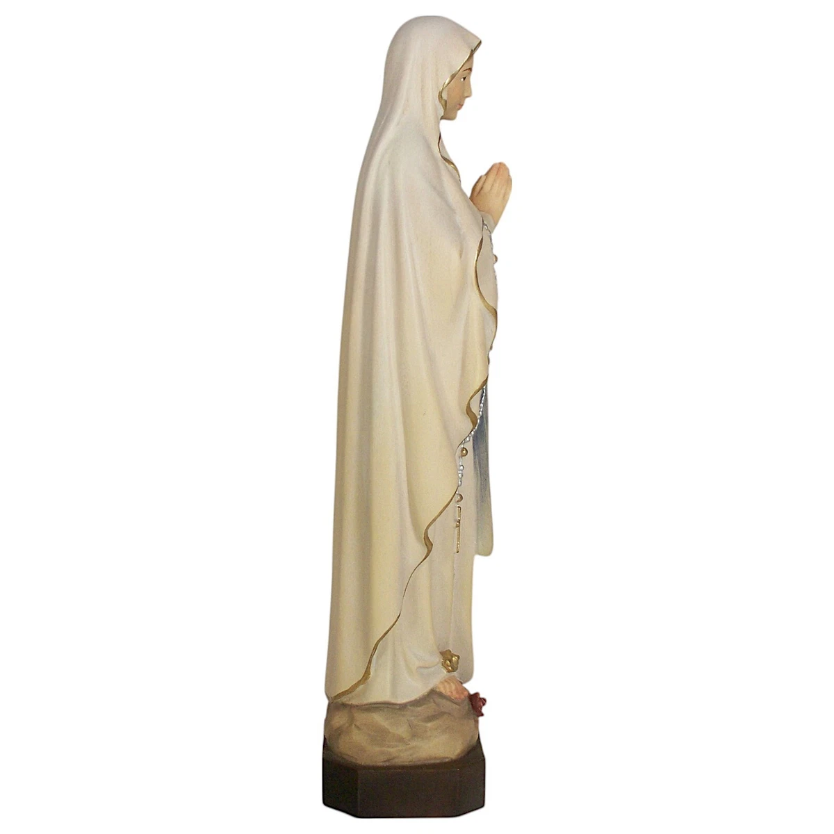 Holz Figur MADONNA LOURDES H 22 cm color neu. Hl. Heilige Maria Muttergottes IN