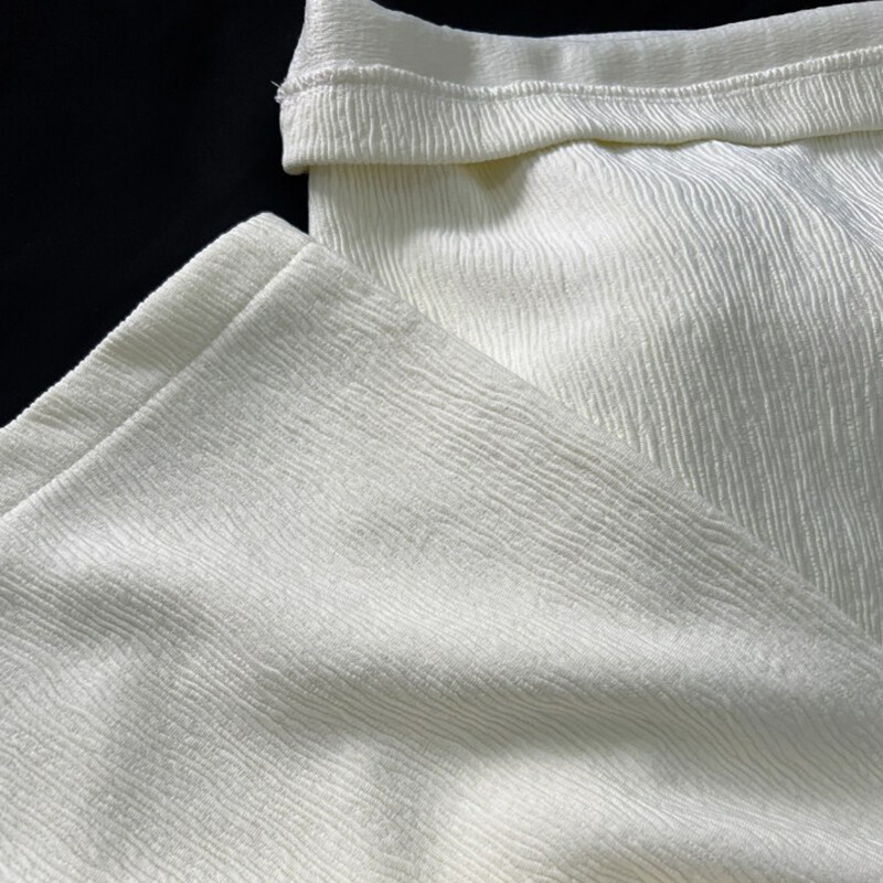 Pantalon Femme Large Viscose - Haute Taille élastique - Coupe Droite Et Détendue - Rayures - Neuf Avec étiquettes