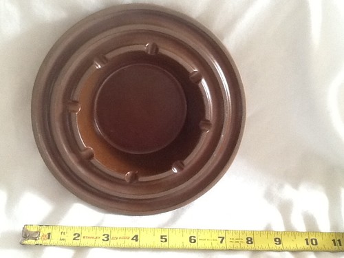 Haeger 2128, ASHTRAY, beige tan brown speckled, 7.5 inches wide USA - Picture 7 of 7