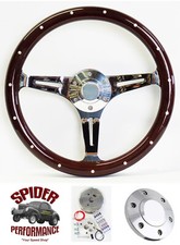 1974-1987 Ramcharger Dodge 4x4 Pickup Wood Steering Wheel 14 Dark Mahogany 1974-1987 Ramcharger Dodge 4x4 Pickup Wood Steering Wheel 14 Dark Mahogany
