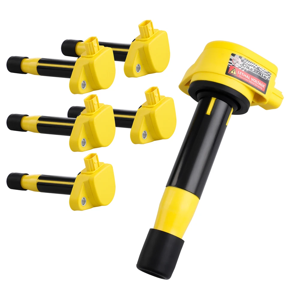 6x Ignition Coil & Spark Plug For Honda Odyssey Crosstour Accord Acura RL TSX V6 - Image 3 of 4