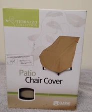 Classic Accessories PN 58932 Terrazzo heavy-duty chair cover Beige 35". (03)