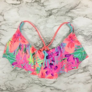 ruffle overlay bikini top