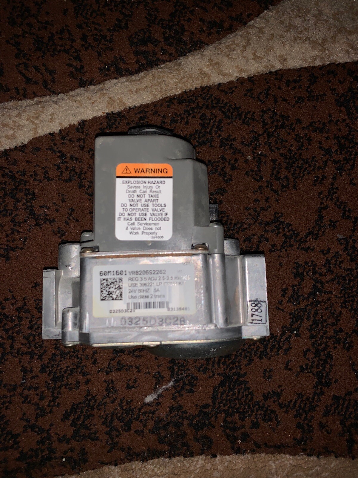 Honeywell VR8205S2262 Lennox 60M1601 Furnace Gas Valve | eBay 