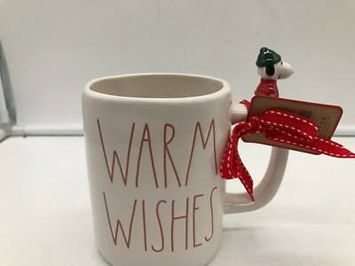 Rae Dunn Ceramic 18oz Warm Wishes Snoopy Coffee Mug BB01B48026
