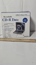 Recordable CD-R Data 5pack 650mb/74-min new sealed disks box has some wear
