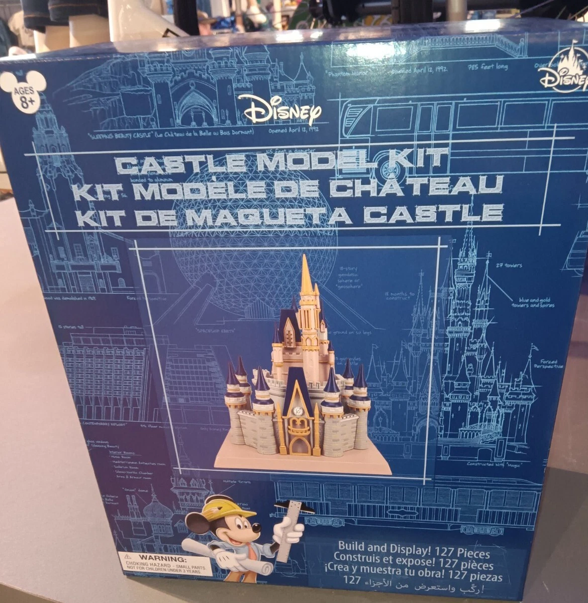 Disney Parks 2022 Cinderella Castle Model Kit Build and Display 127 Pieces  New | eBay