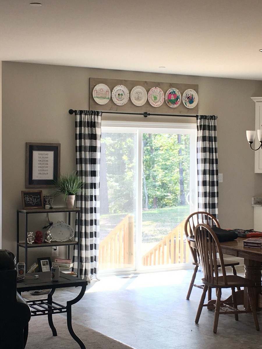 Vacation Sundresses 2025 Buffalo Check Window Curtain Panel - 42x95 Inch  Black \u0026 White Plaid Farmhouse Drapes By Achim Light Filtering Curtains, image size:900x1200