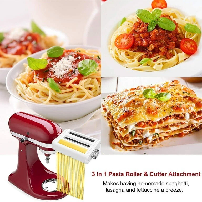  Pasta Attachment for KitchenAid Mixer, Includes Pasta