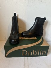 Dublin RCS Advance Jodhpur Black Leather Boots Size UK 4 EU 37 NEW