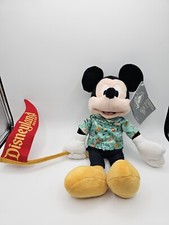 Disney Retro Mickey Mouse Plush with Disneyland Banner - Resort Park Collectible