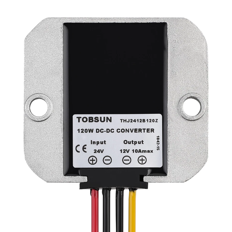 Convertidor transformador de fuentes de alimentación reguladora DC 24V reductora a 12V 10A 120W Foto 3 de 4