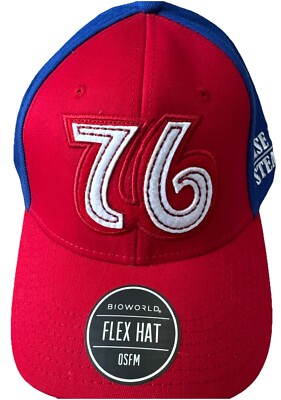 Overwatch Soldier 76 Hat Flex Fit Bioworld Blue Red White Gaming