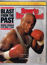 1989 Sports Illustrated July 17th George Forman Wimbledon Becker Boxing 7/17/89