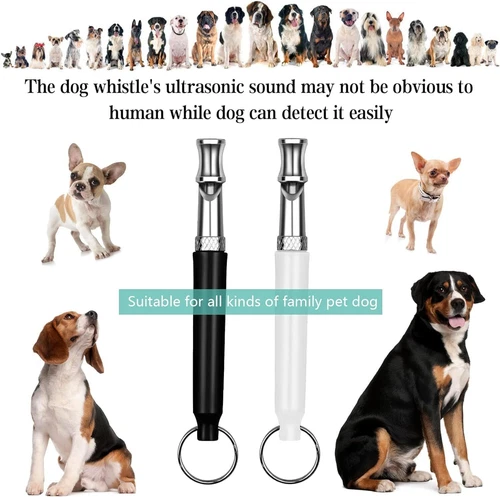 Silbato de entrenamiento para perros 2 piezas UltraSonic Obedience dejar de ladrar tono de sonido para mascotas - Imagen 8 de 9