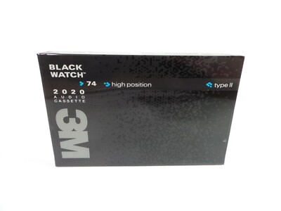 3M Black Watch 4040 100 Min. Metal Audio Cassette Tape. New (Factory Sealed) 3M Black Watch 4040 100 Min. Metal Audio Cassette Tape. New (Factory Sealed)