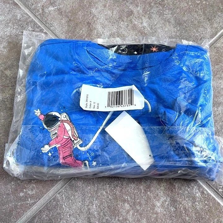 Conjunto de pijama Oskhosh para niños Space Dude juvenil 12 camisas joggers nuevo con etiquetas Foto 2 de 4