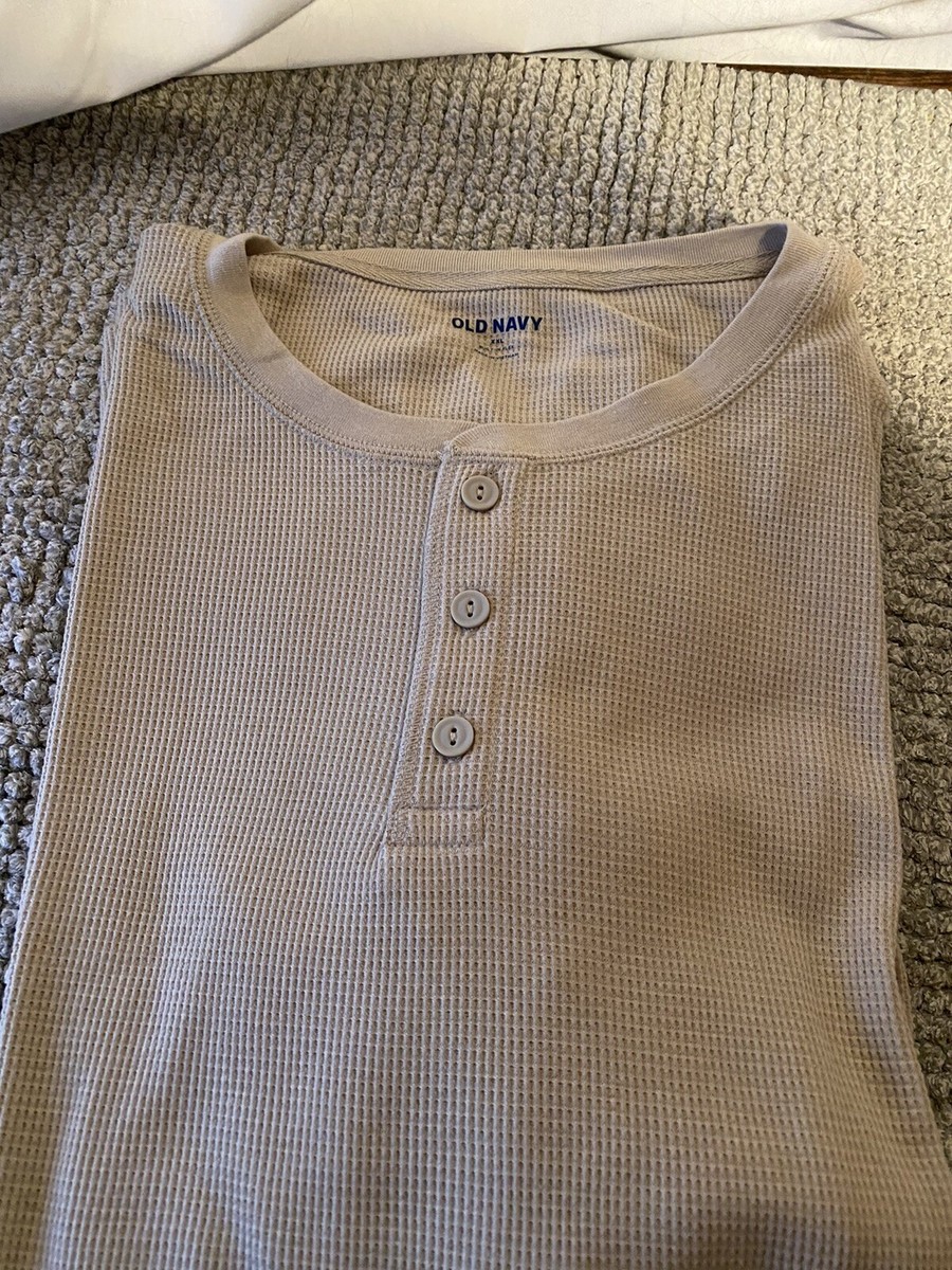 Old Navy Waffle Knit Henley Mens NWTs Old Navy Men's Long