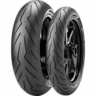 PIRELLI DIABLO ROSSO III / 3 FRONT AND REAR TIRE SET 120/70-17 180/55-17 2 TIRES
