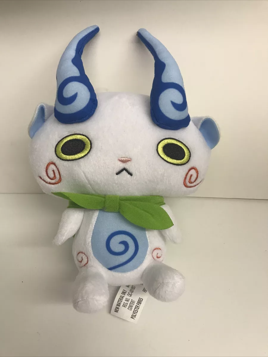 Plush 9 Yokai Yo-Kai Watch Komasan White Cat Green Cape Hasbro Youkai Toy