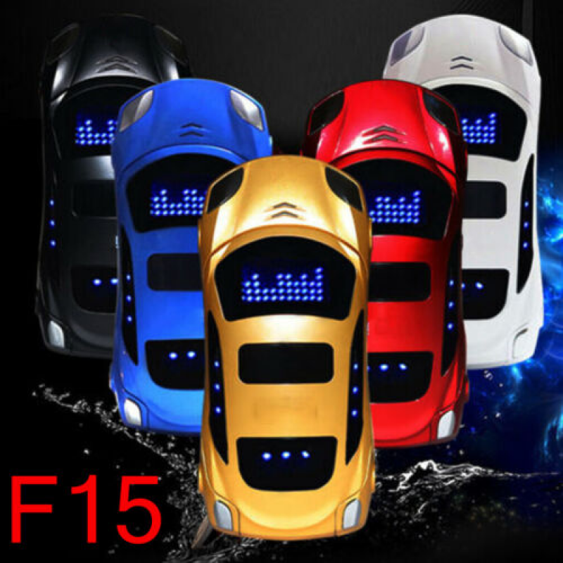 Mini Sports Car Model F15 Flip Mobile Phone Dual SIM Card MP3 Backup