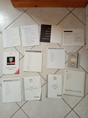 1993/1995-Lot vintage 12 Manuels utilisateur-APPLE-performa-GUIDE ...