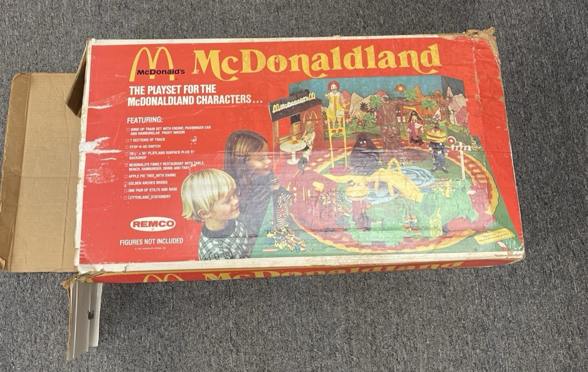 レムコ製　マクドナルドランド　プレイセット　1976年製品　開封品 Vintage McDonald's McDonaldland Train Playset Set Remco 1976