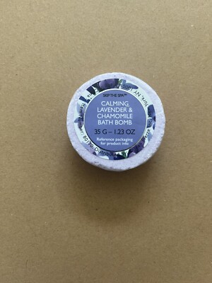 Skip The Spa Calming Lavender And Chamomile Bath Bomb Sample 1.23 Oz