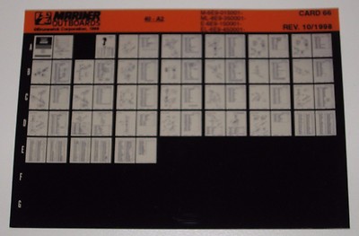 Microfich Parts Catalog Mariner Outboards Ersatzteilkatalog 40 A2 Oktober 1998! 